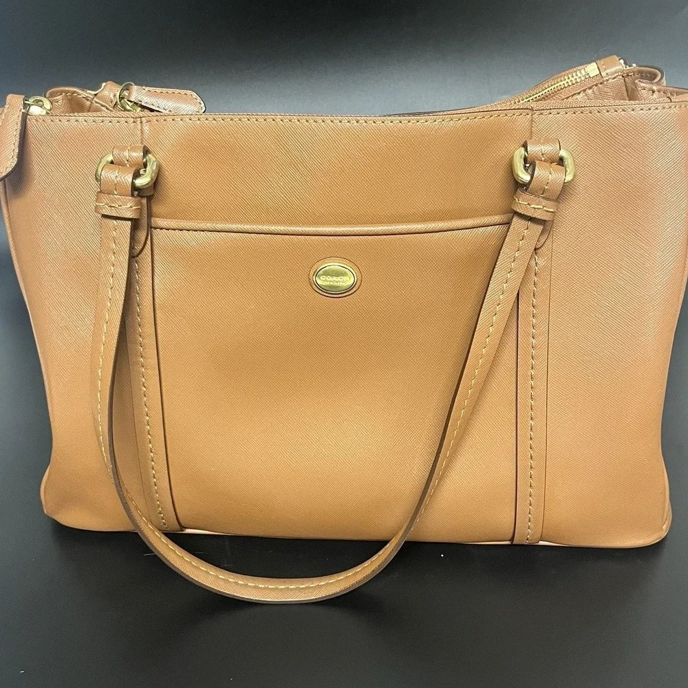 Coach Peyton Jordan Double Zip Carryall Handbag Tote 13